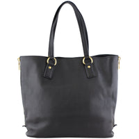 Prada Vitello Daino Large Expandable Shopper Tote Back