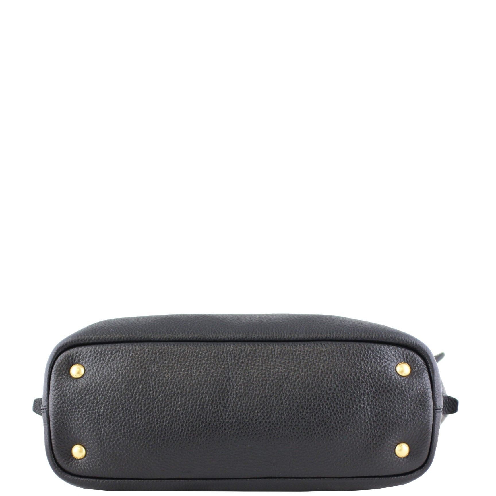 Prada Vitello Daino Large Expandable Shopper Tote Base