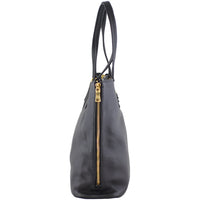 Prada Vitello Daino Large Expandable Shopper Tote Right