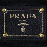 Prada Vitello Daino Large Expandable Shopper Tote Stamp