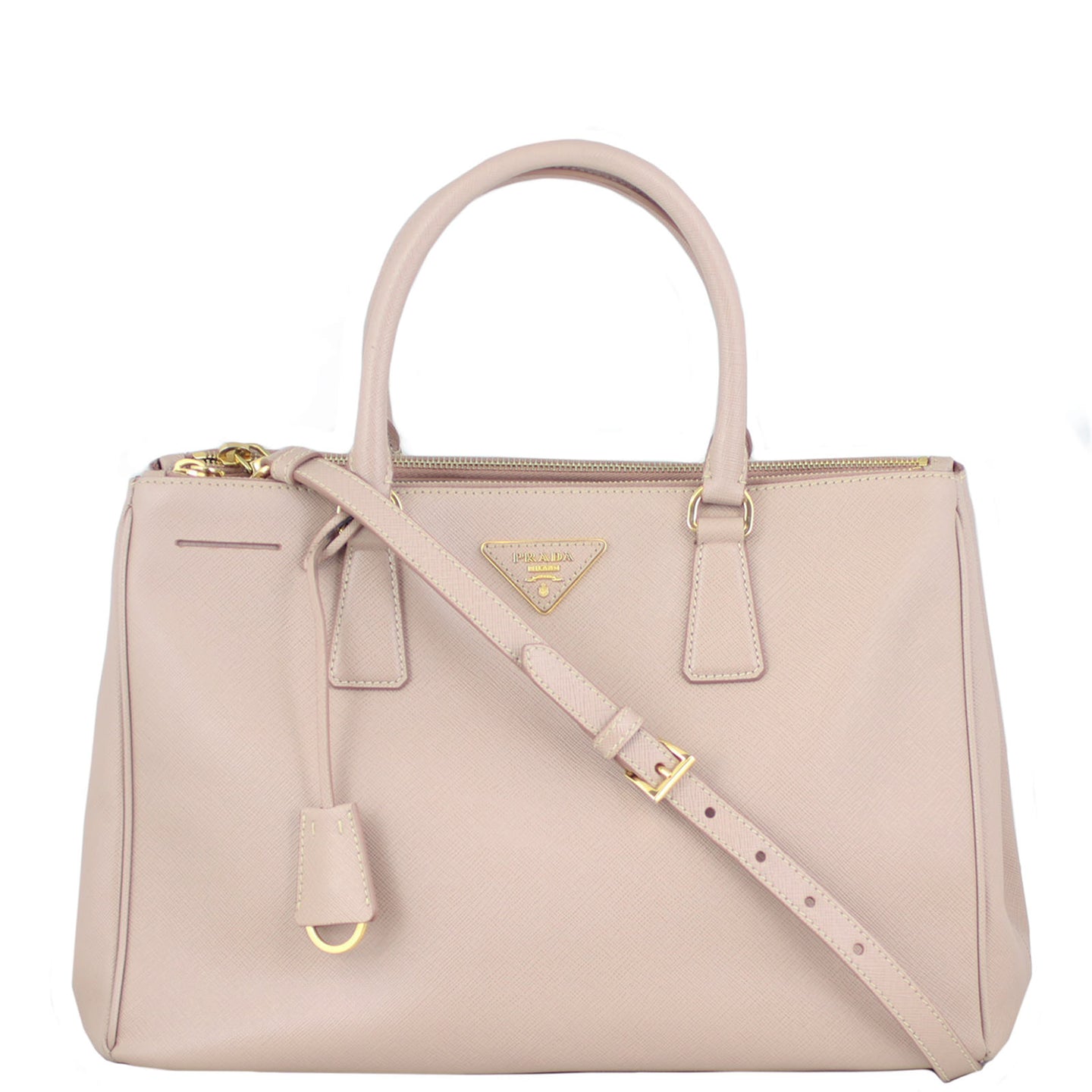 Prada Saffiano Galleria Double Zip Tote Front