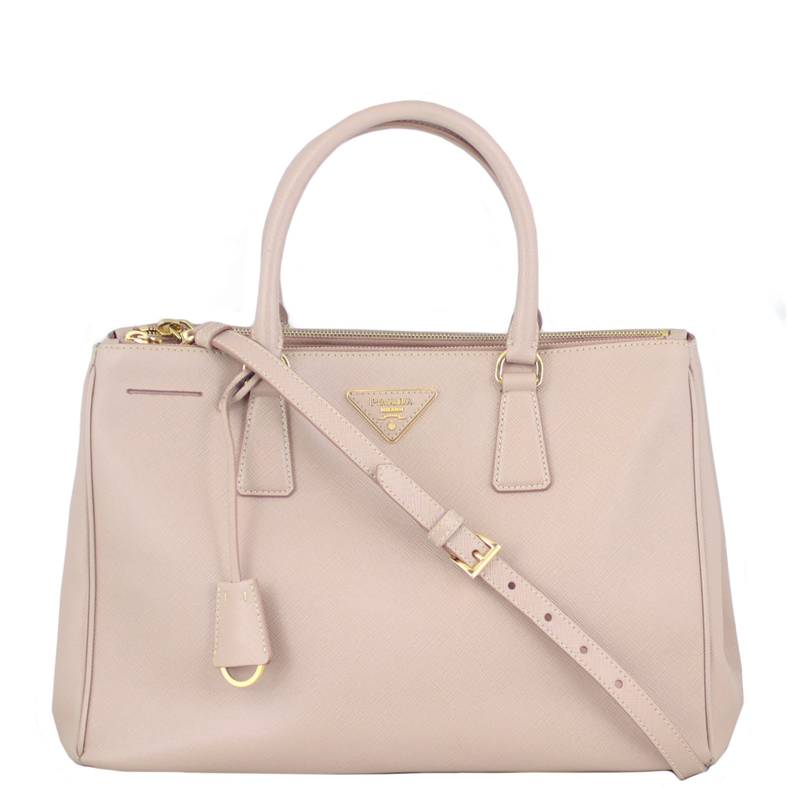 Prada Saffiano Galleria Double Zip Tote Front