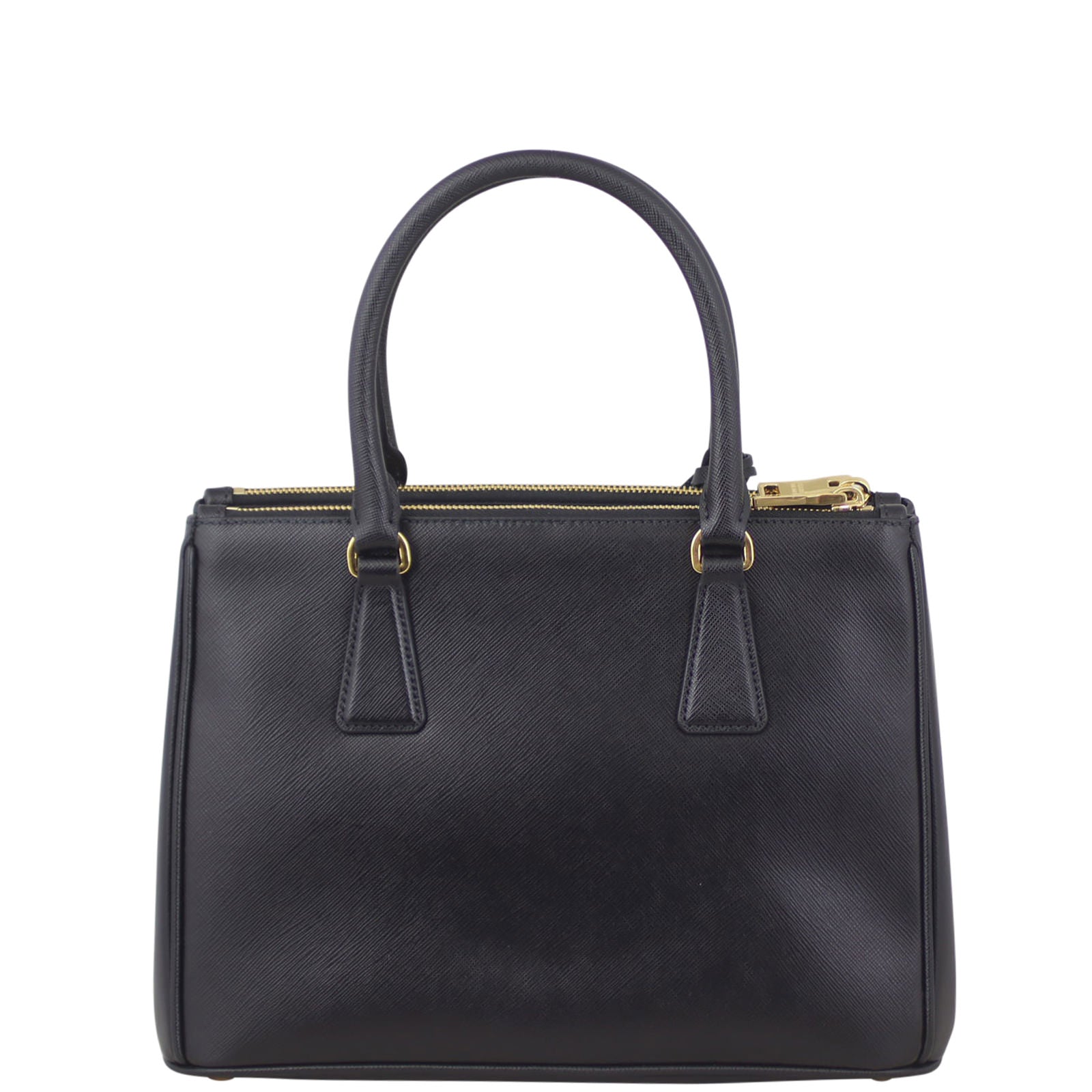Prada Saffiano Lux Galleria Double Zip Tote Small Back