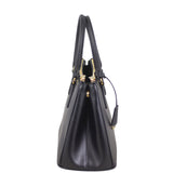 Prada Saffiano Lux Galleria Double Zip Tote Small Side