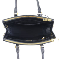 Prada Saffiano Lux Galleria Double Zip Tote Small Interior