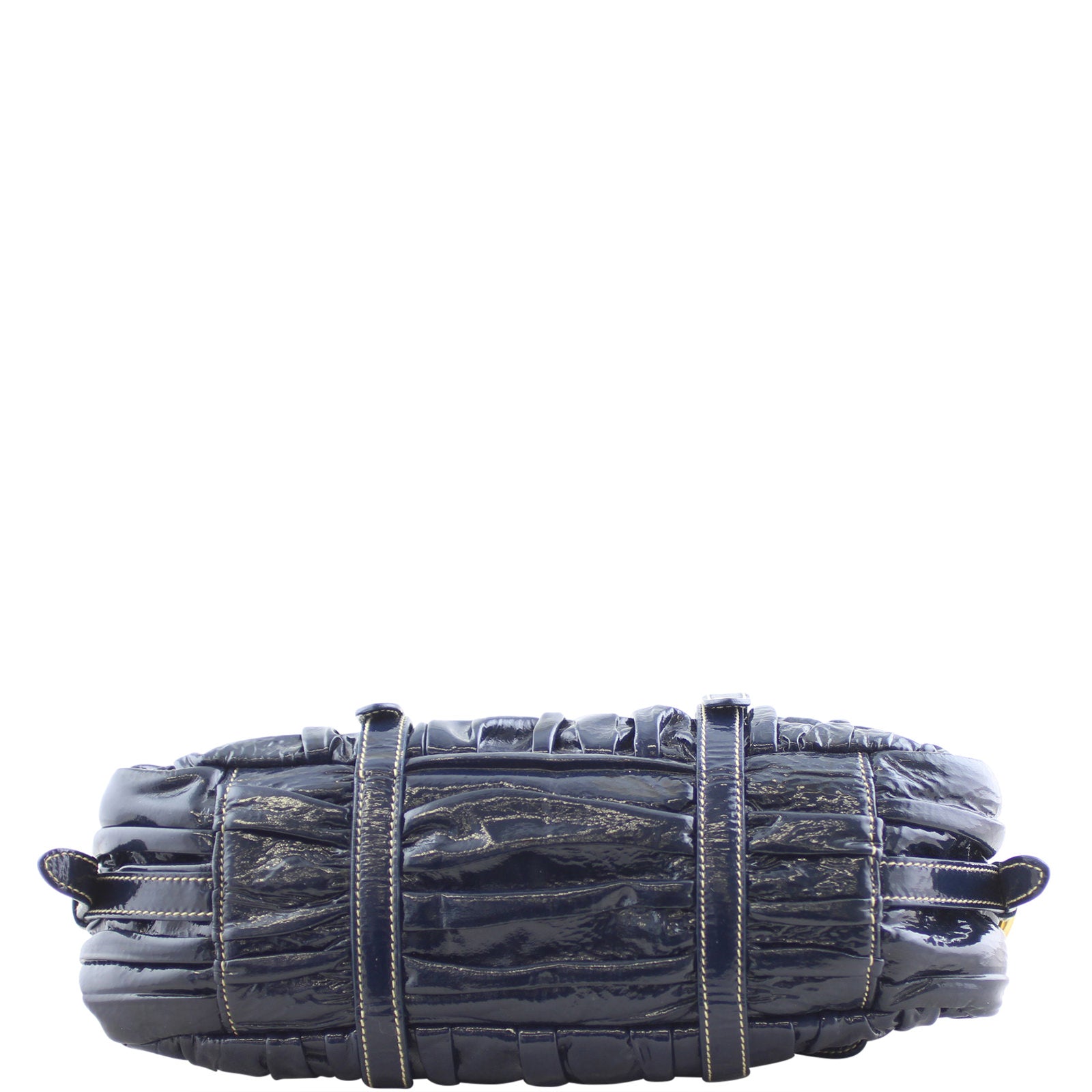 Prada Gathered Patent Bag Base