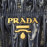 Prada Gathered Patent Bag Exterior