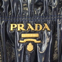 Prada Gathered Patent Bag Exterior