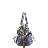 Prada Gathered Patent Bag Left