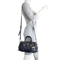 Prada Gathered Patent Bag Mannequin