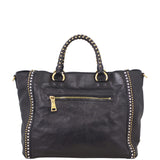Prada Glace Calf Studded Tote Back