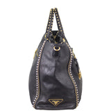 Prada Glace Calf Studded Tote Right