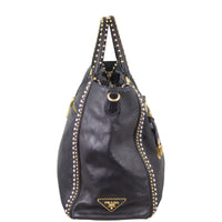 Prada Glace Calf Studded Tote Right