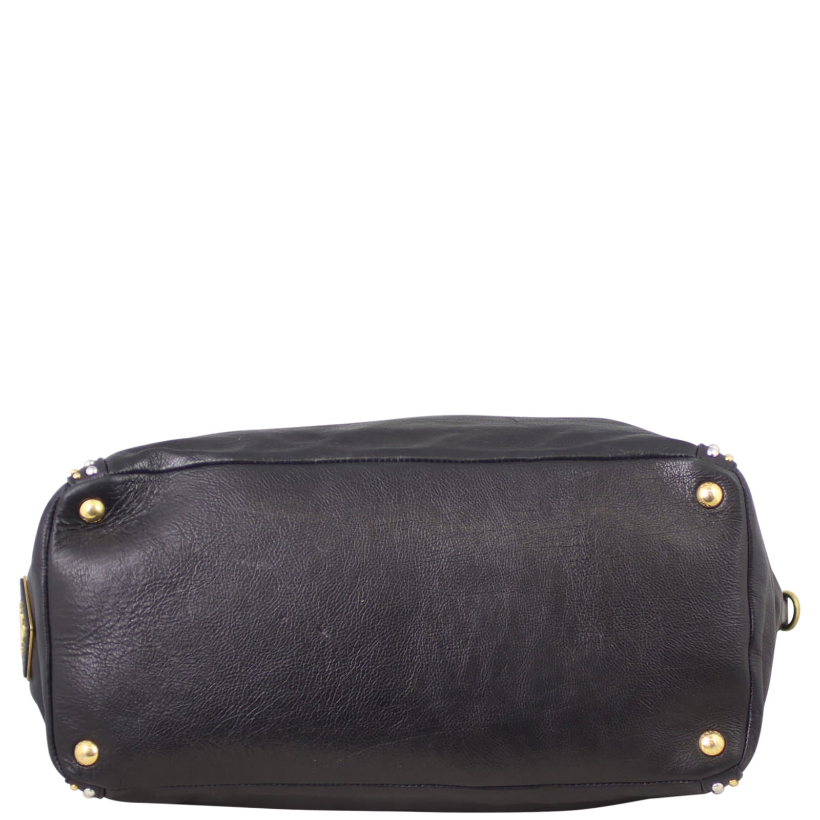 Prada Glace Calf Studded Tote Base