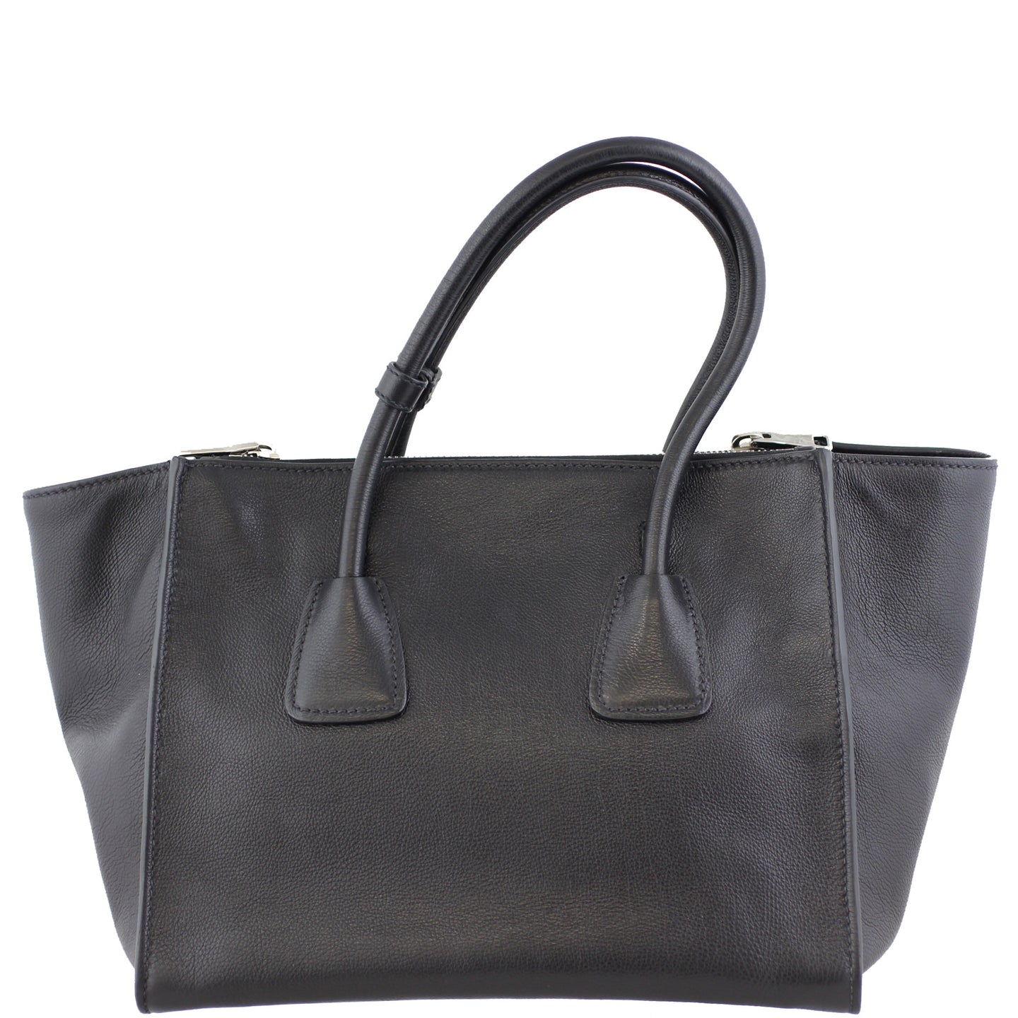 Prada Glace Calf Twin Pocket Tote Back