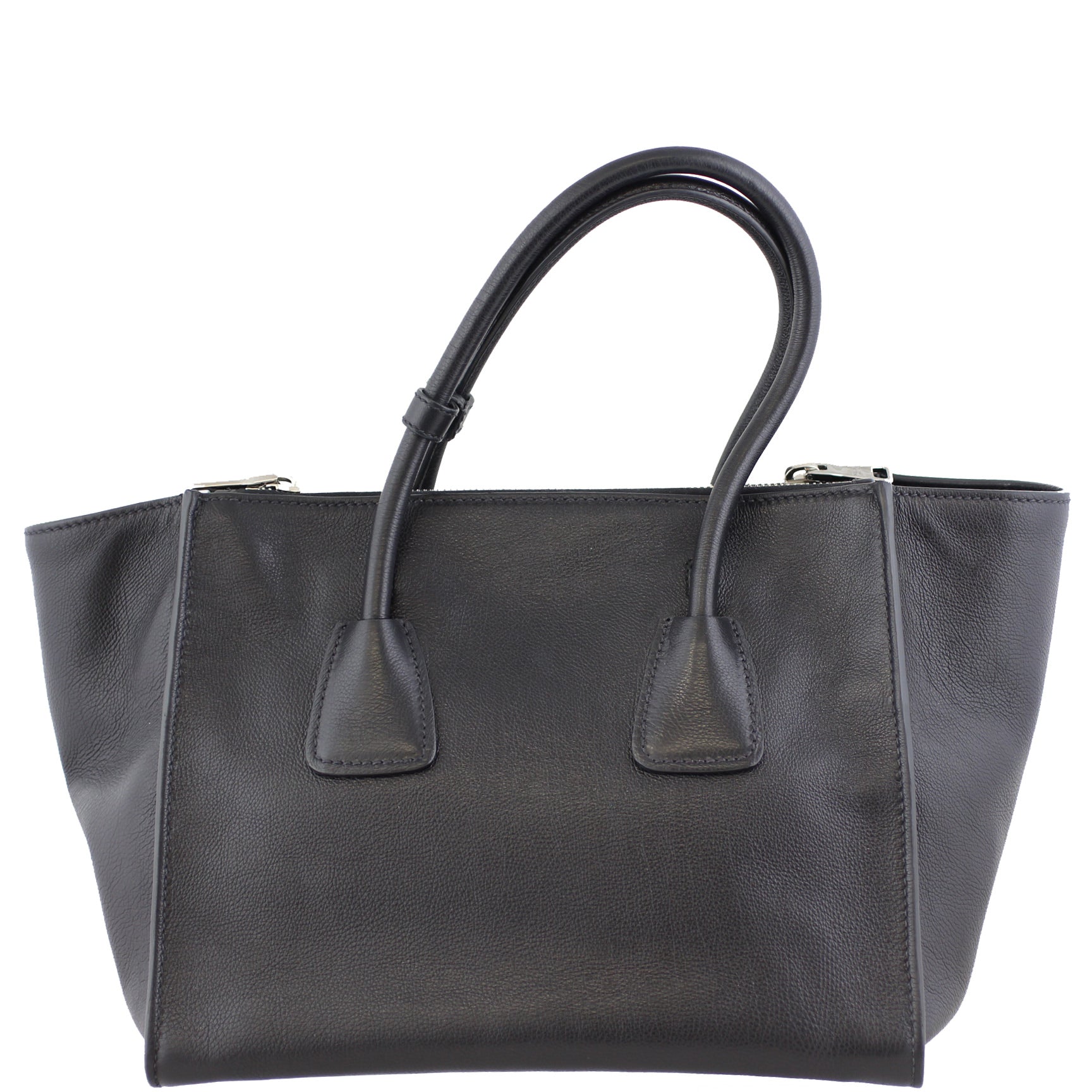 Prada Glace Calf Twin Pocket Tote Back