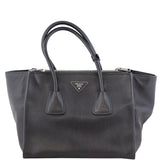 Prada Glace Calf Twin Pocket Tote Front