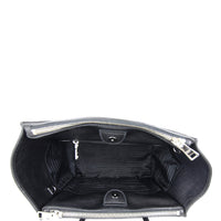 Prada Glace Calf Twin Pocket Tote Interior