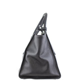 Prada Glace Calf Twin Pocket Tote Left
