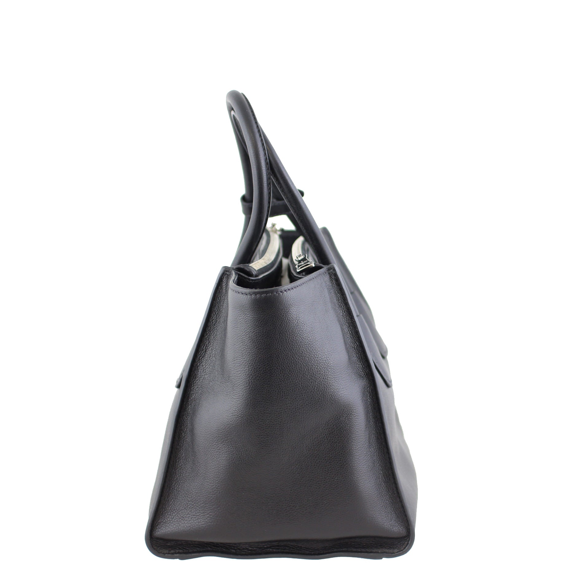 Prada Glace Calf Twin Pocket Tote Right