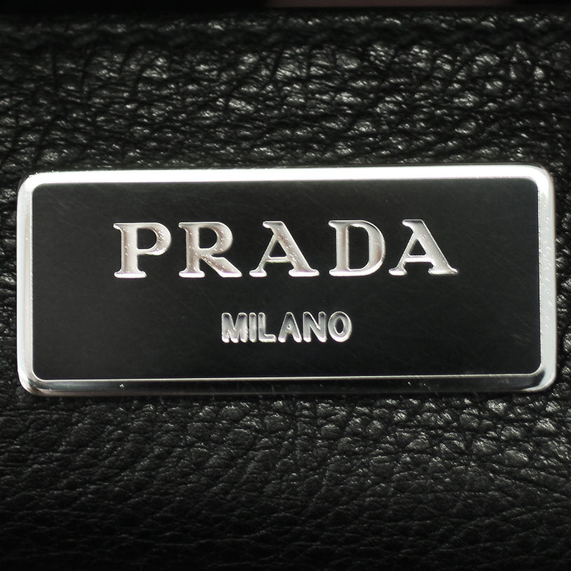 Prada Glace Calf Twin Pocket Tote Stamp