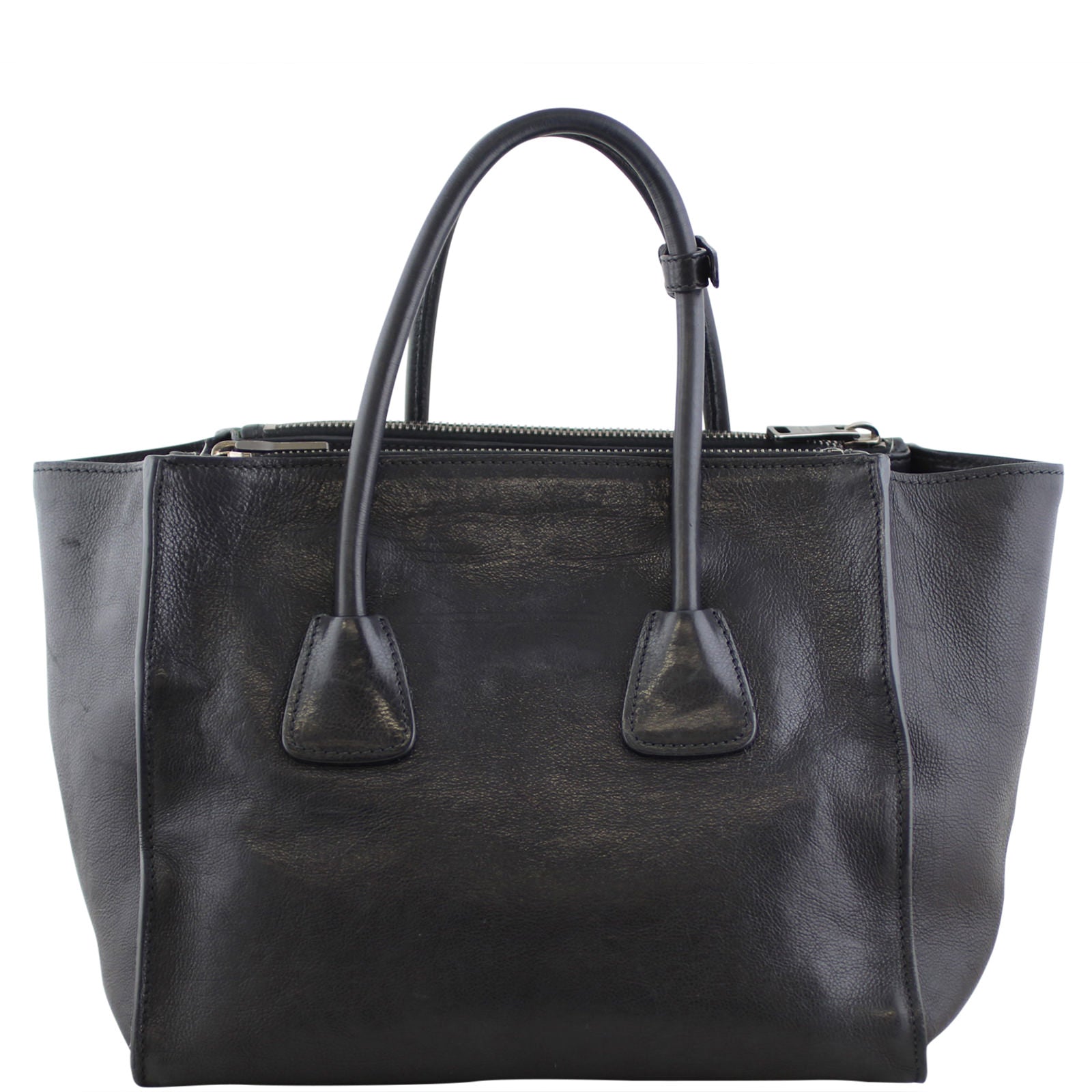 Prada Glace Twin Calfskin Tote Back