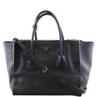 Prada Glace Twin Calfskin Tote Front
