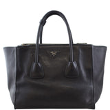 Prada Glace Twin Calfskin Tote Front