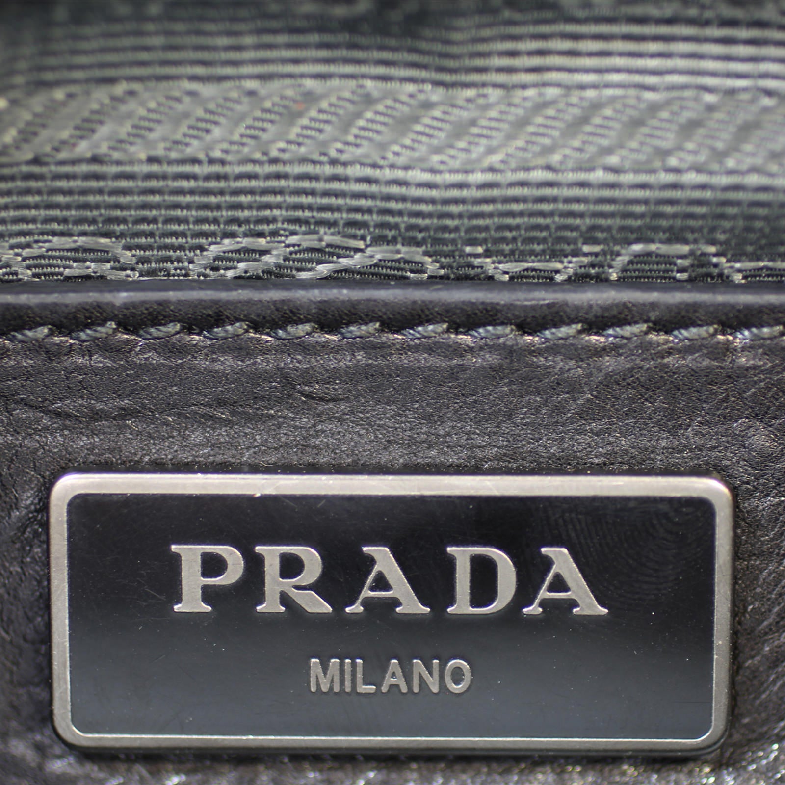 Prada Glace Twin Calfskin Tote Stamp