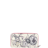 Prada Glace Rabbit Continental Zip Wallet Back