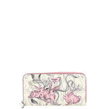 Prada Glace Rabbit Continental Zip Wallet Front