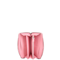 Prada Glace Rabbit Continental Zip Wallet Interior