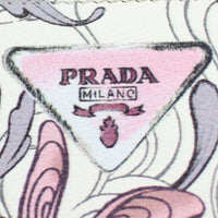 Prada Glace Rabbit Continental Zip Wallet Logo