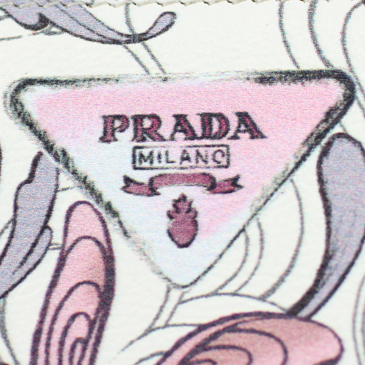 Prada Glace Rabbit Continental Zip Wallet Logo