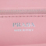 Prada Glace Rabbit Continental Zip Wallet Stamp