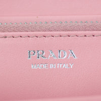 Prada Glace Rabbit Continental Zip Wallet Stamp