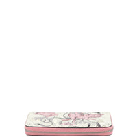Prada Glace Rabbit Continental Zip Wallet Top
