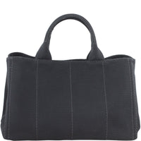 Prada Jardinera Large Canvas Shopper Back