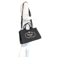 Prada Jardinera Large Canvas Shopper Mannequin