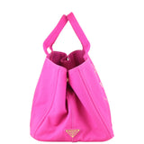 Prada Jardinera Canvas Shopper Large Right
