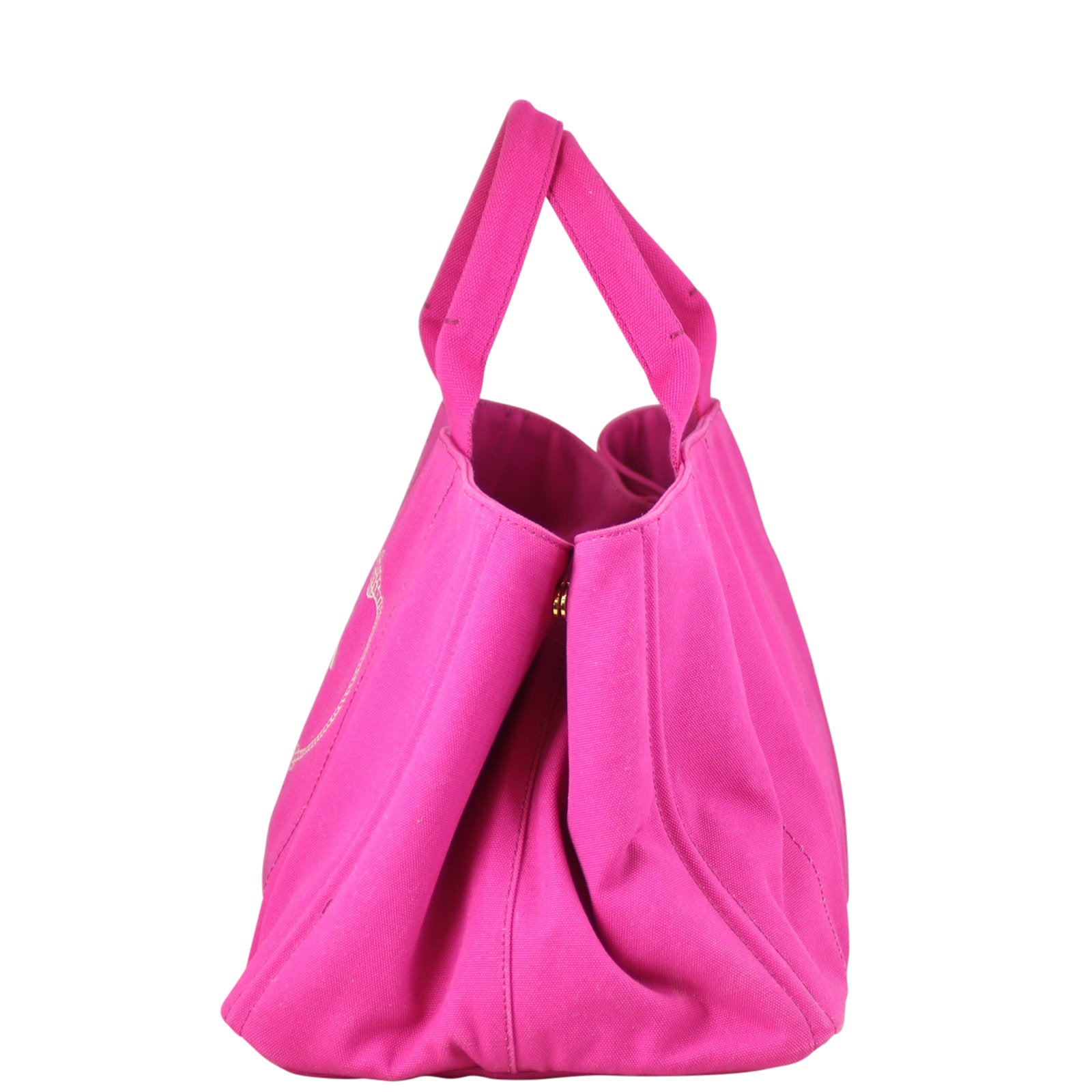 Prada Jardinera Canvas Shopper Large Left