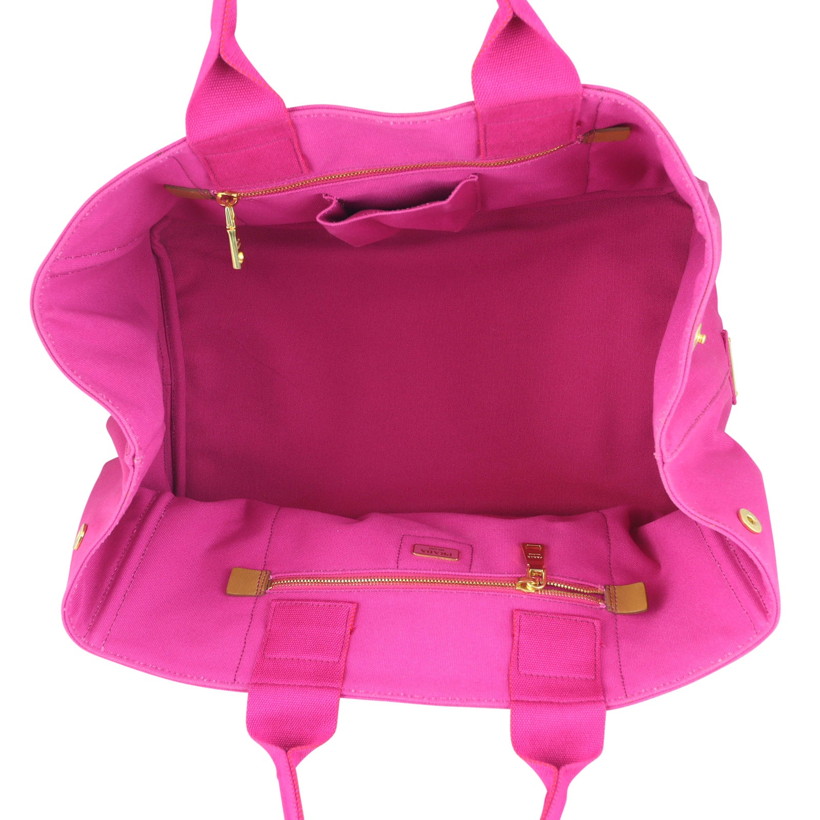 Prada Jardinera Canvas Shopper Large Interior