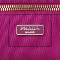 Prada Jardinera Canvas Shopper Large Stamp