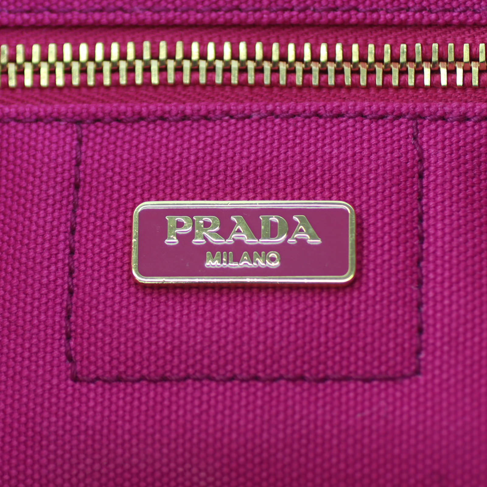 Prada Jardinera Canvas Shopper Large Stamp