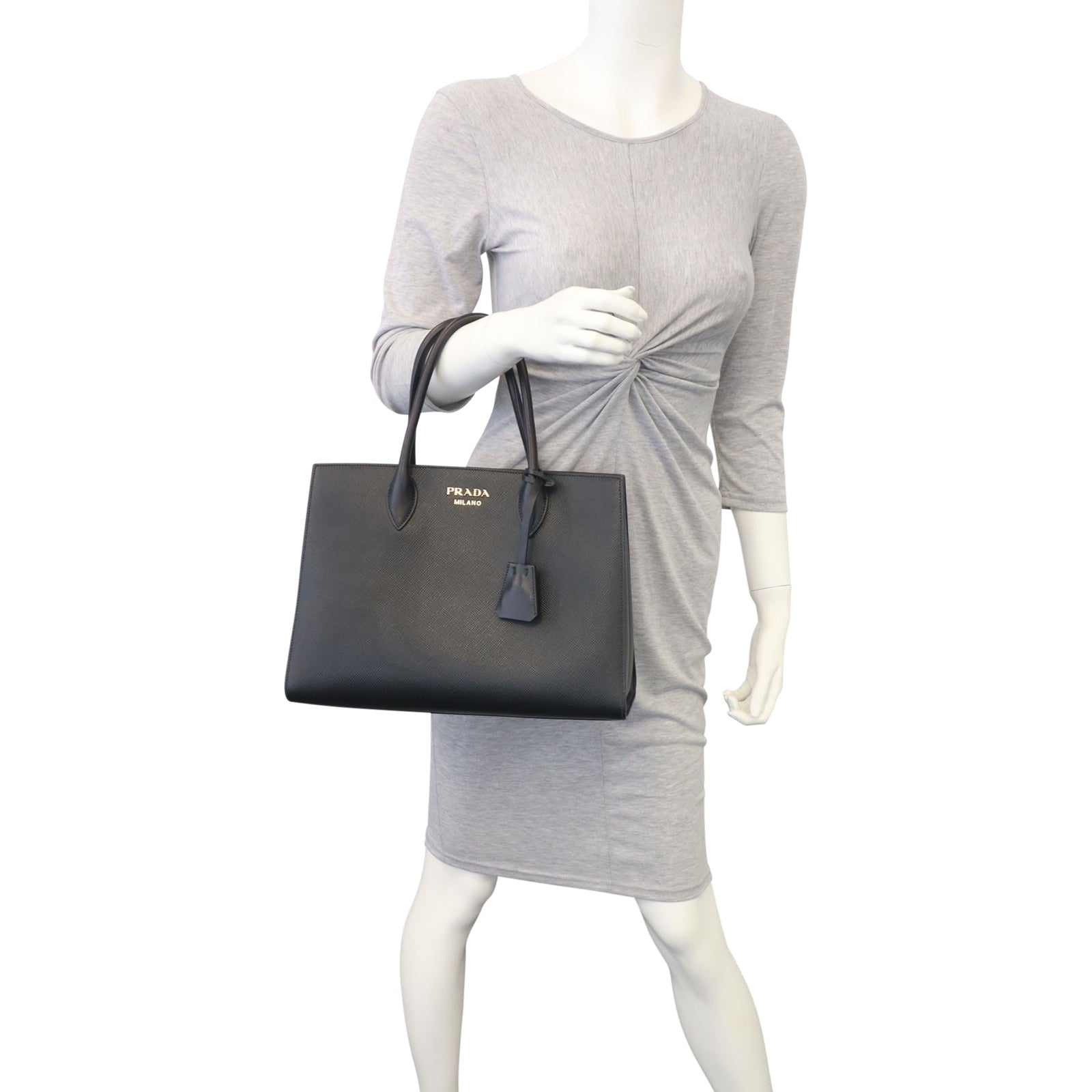 Prada Large Saffiano Leather Tote Mannequin