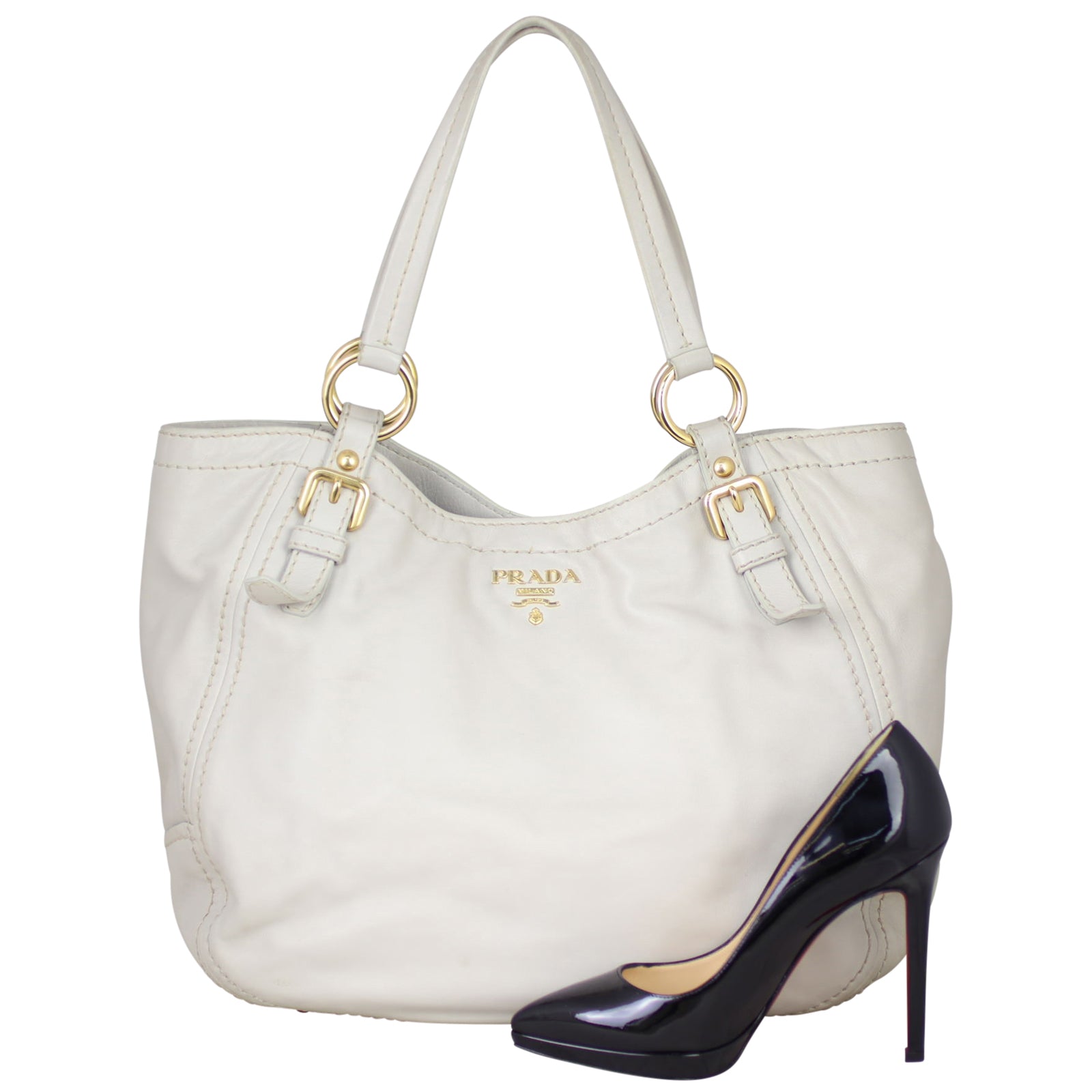 Prada Leather Hobo Shoe