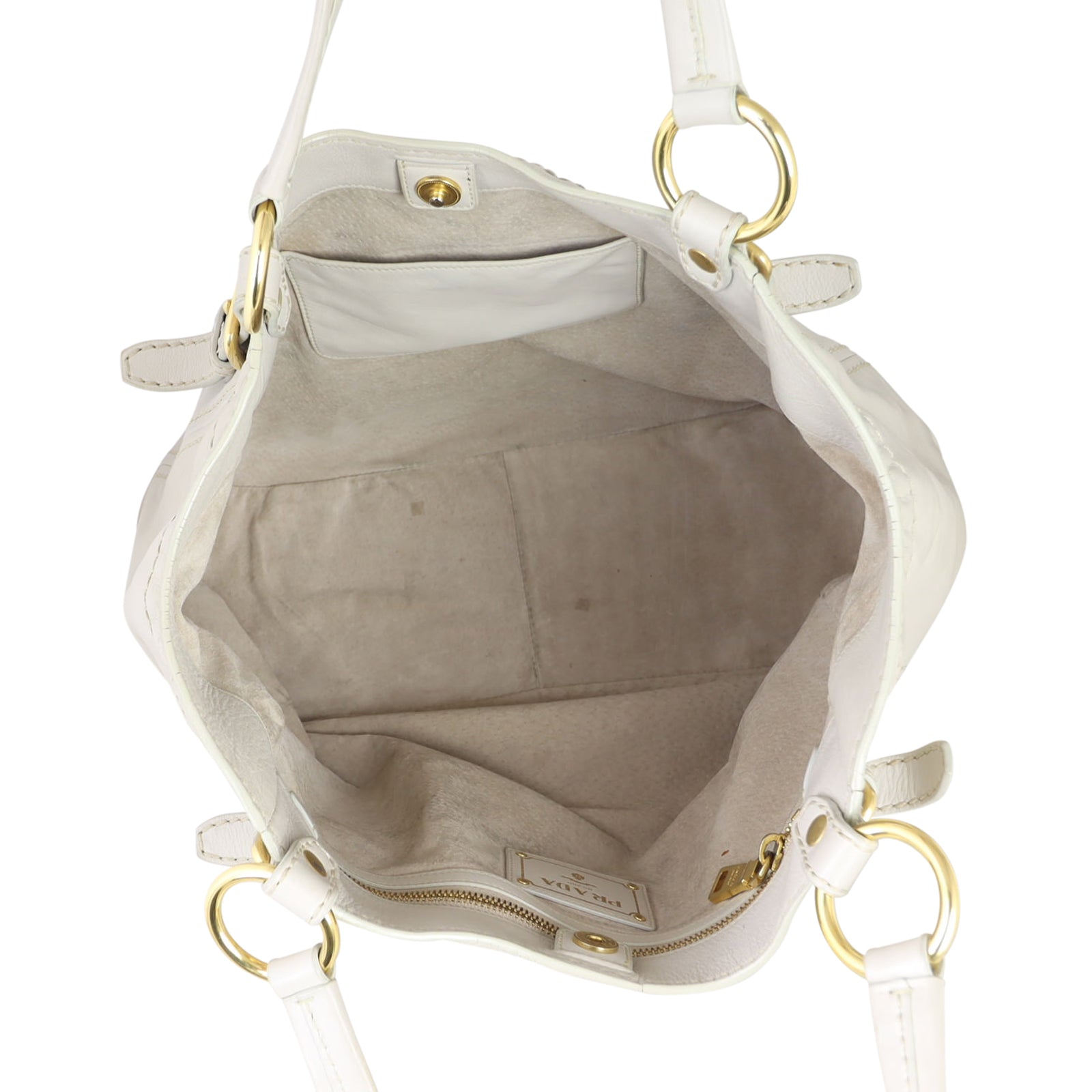 Prada Leather Hobo Whole interior