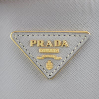 Prada Saffiano Lux Galleria Double Zip Tote Medium Plaque