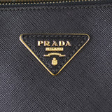 Prada Saffiano Lux Galleria Double Zip Tote Medium Logo