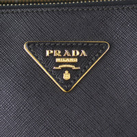 Prada Saffiano Lux Galleria Double Zip Tote Medium Logo